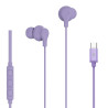 UP1600TYPEC - USB-C Stereo Wired Earphones - Viola
