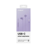UP1600TYPEC - USB-C Stereo Wired Earphones - Viola