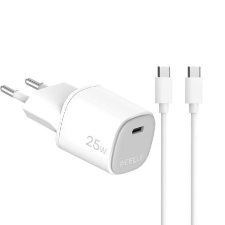 UPTC1USBC25WCTC - 25W GaN Wall Charger + USB-C to USB-C cable