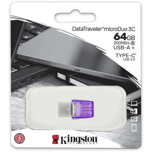 Pendrive Kingston 64GB DT Duo 3C USB 3.2 OTG