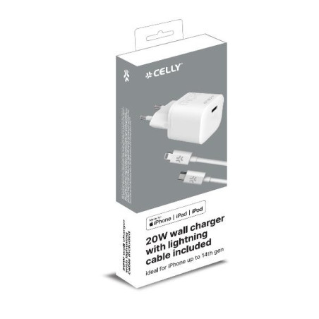 PC2TC20WLIGHTCA - 20W USB-C Wall Charger with Lightning Cable [PROCOMPACT2]