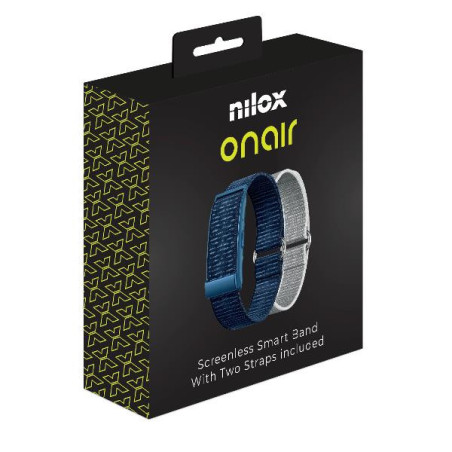 NILOX - Screenless Smart Band (Blu/Grigio)