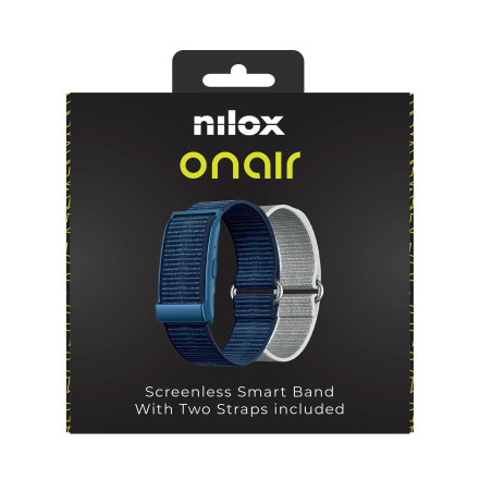 NILOX - Screenless Smart Band (Blu/Grigio)