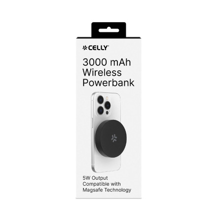 MAGPB3000 - 5W Wireless Powerbank 3000 mAh - Nero