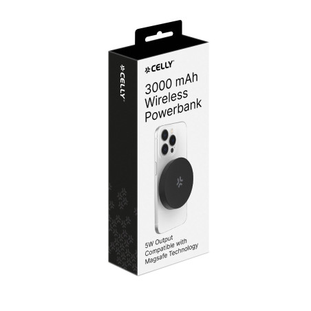 MAGPB3000 - 5W Wireless Powerbank 3000 mAh - Nero