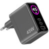 TCSCREEN2C1A45W - 45W GaN Wall Charger with integrated Screen G