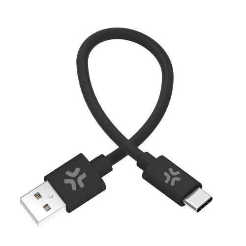 USBAUSBCCOT30 - 60W USB-A to USB-C Cotton Braided Cable 30cm