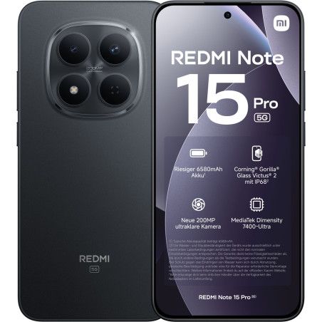 Xiaomi Redmi Note 15 Pro 5G 8+256 Black