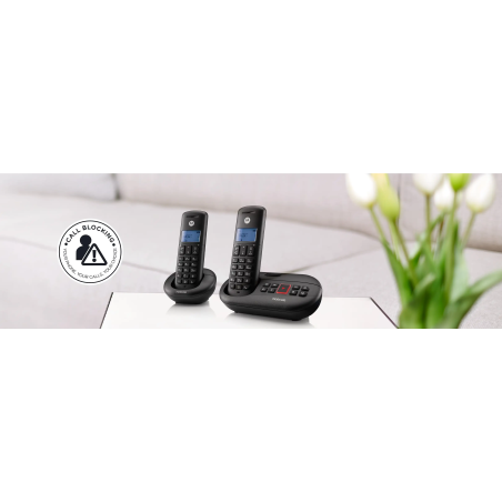 Cordless Motorola E212 Duo con Segreteria