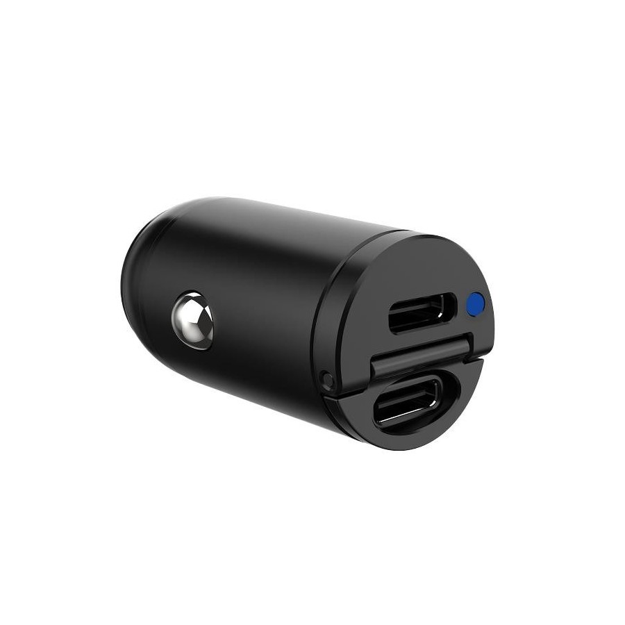 CCMINI2USBC - Caricabatteria da auto con doppia porta USB-C