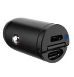 CCMINI2USBC - Caricabatteria da auto con doppia porta USB-C