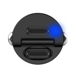 CCMINI2USBC - Caricabatteria da auto con doppia porta USB-C