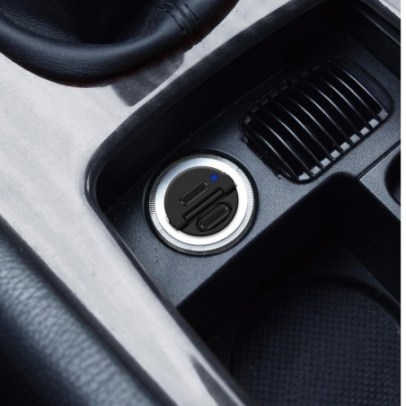 CCMINI2USBC - Caricabatteria da auto con doppia porta USB-C
