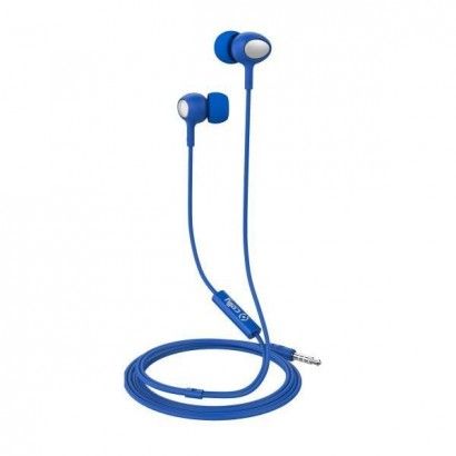 Stereo Ear 3.5mm Round Cable Blue