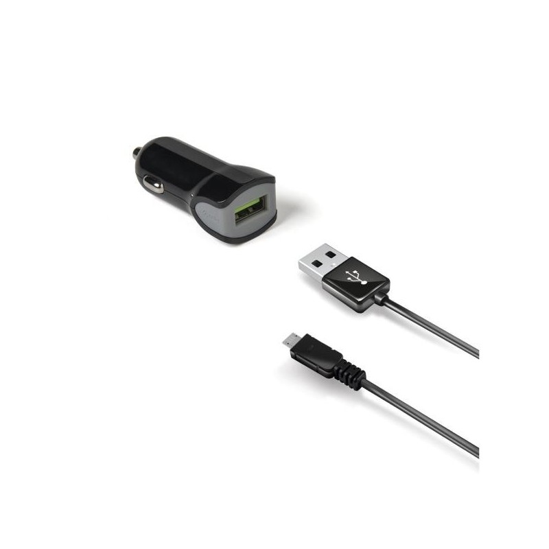 Kit Car Charger USBturbo USBmicro Cable Black