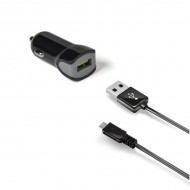Kit Car Charger USBturbo USBmicro Cable Black
