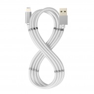 USB-A Lightining Magnet Cable White