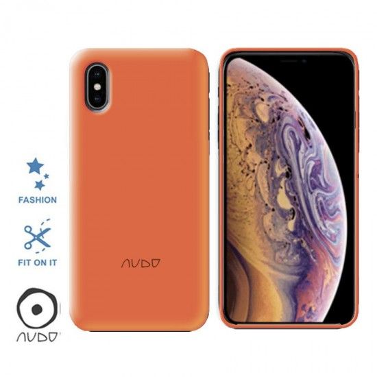 Gel Cover Fluo (Arancio) per IPHONE XS MAX