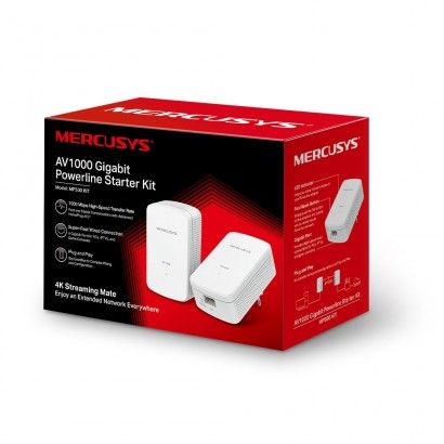 Powerline Mercusys Homeplug AV2 fino a 1000Mbps - MP500KIT