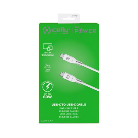 USB-C to USB-C Cable 60W [POWER DELIVERY] - White