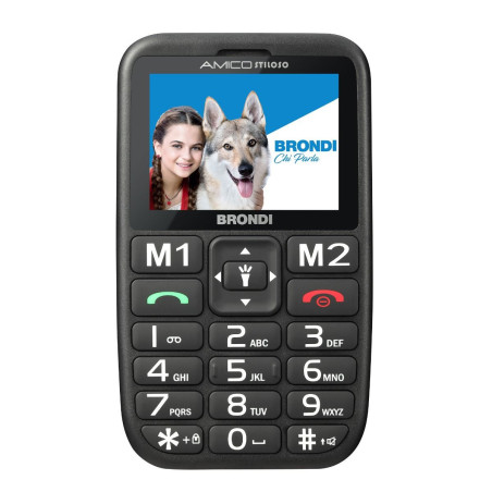BRONDI Easy phone Amico Stiloso (Nero) - AMICO STILOSO